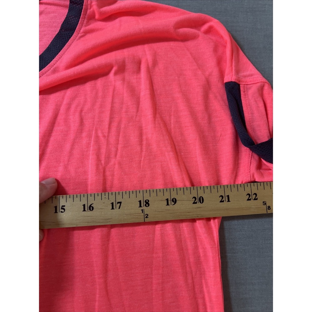 Avia Women's Bright Coral Long Sleeve Top with Black Trim - Picture 4 of 7